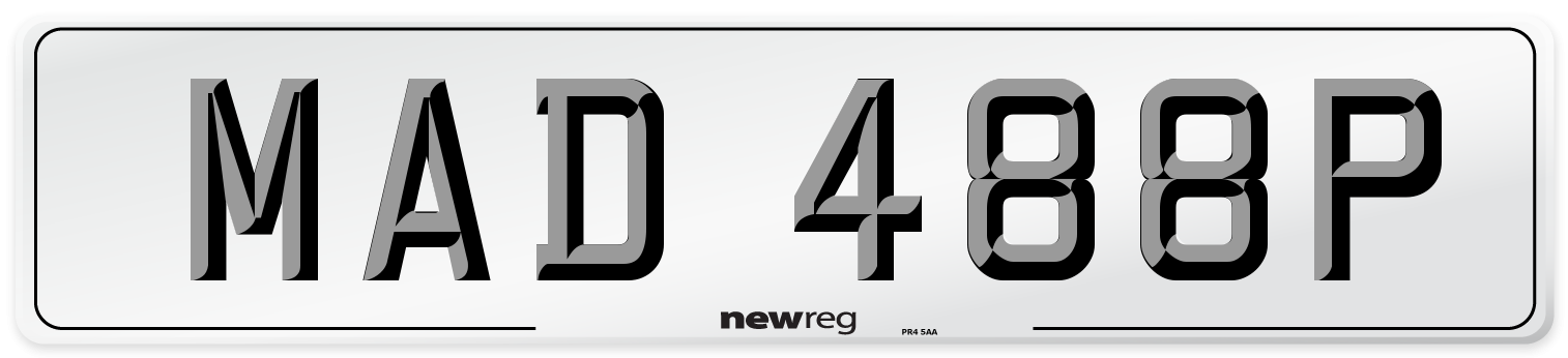 MAD 488P Number Plate from New Reg